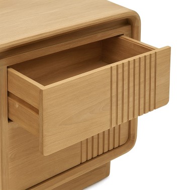 Mueble de Tv en madera con 2 puertas y 2 cajones Eyre Mueble de Tv en madera con 2 puertas y 2 cajones Eyre