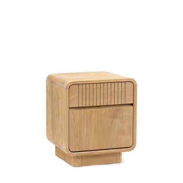 Mesita de noche madera con 1 cajon y 1 puerta derecha Eyre Mesita de noche madera con 1 cajon y 1 puerta derecha Eyre