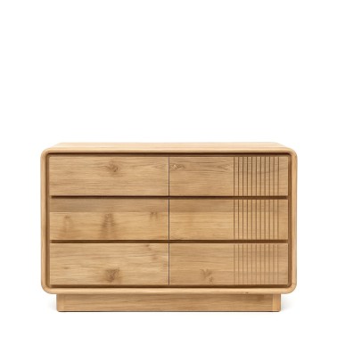 Comoda de madera de teka con 6 cajones Eyre Comoda de madera de teka con 6 cajones Eyre