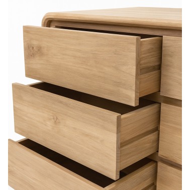 Comoda de madera de teka con 6 cajones Eyre Comoda de madera de teka con 6 cajones Eyre