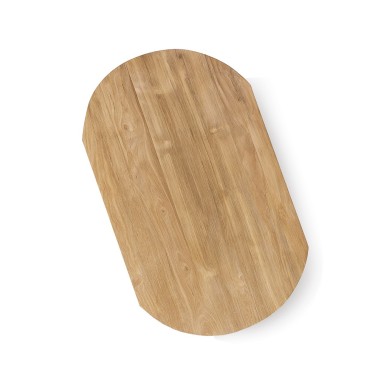 Mesa de centro ovalada de madera de teka Eyre Mesa de centro ovalada de madera de teka Eyre