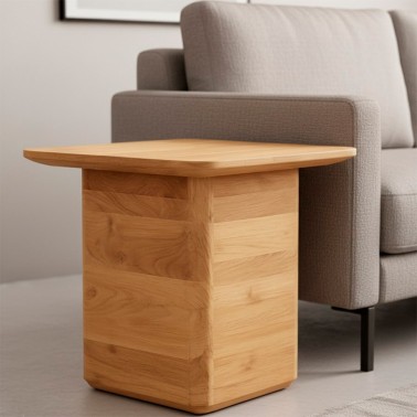 Mesa auxiliar de madera de teka Eyre