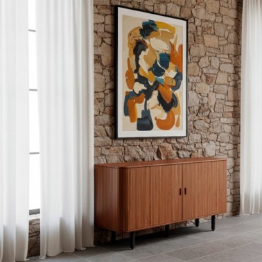 aparador de madera con puertas correderas de 180 cm