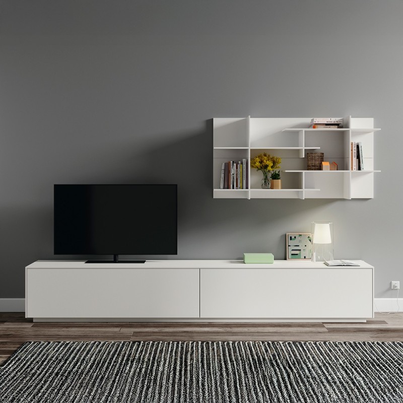 Mueble Tv bajo modular Med 32 con 2 modulos altos Theo