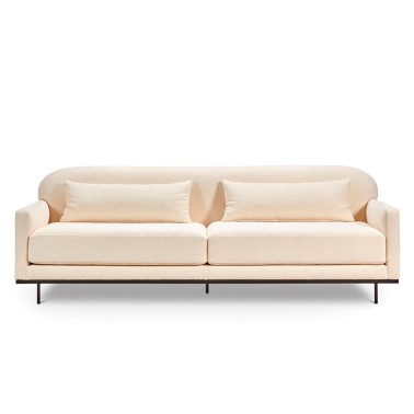 Sofa moderno con patas metalicas altas Robert de Manuel Larraga
