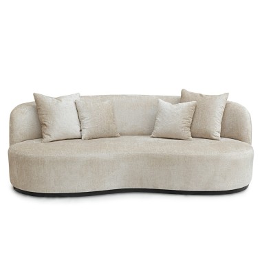 Sofa moderno con patas metalicas altas Robert de Manuel Larraga