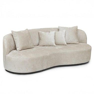 Sofa moderno con patas metalicas altas Robert de Manuel Larraga