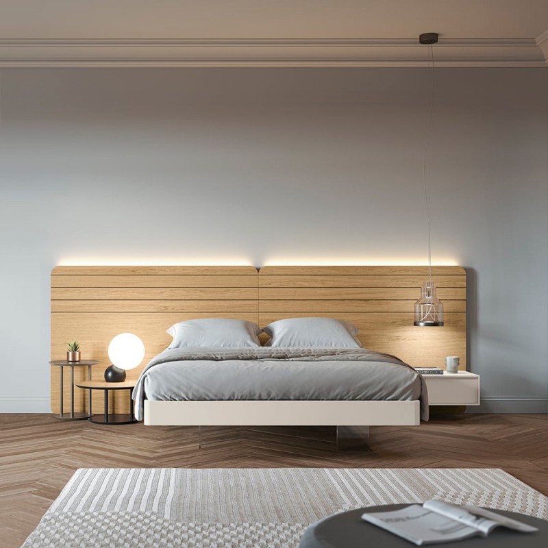 Cama flotante de matrimonio 150x190 Nano-Class.