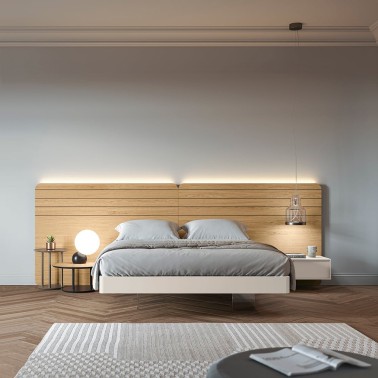 Cama flotante de matrimonio 150x190 Nano-Class.