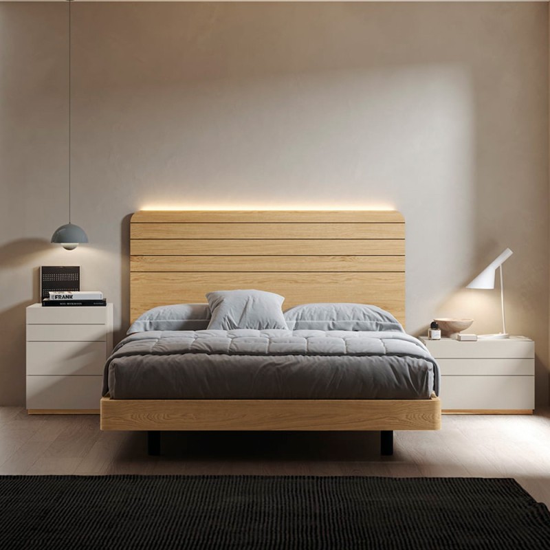 Dormitorio de matrimonio Nano Class cama 150x190 Chic 004