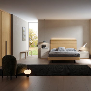 Dormitorio de matrimonio Nano Class cama 150x190 Chic 004