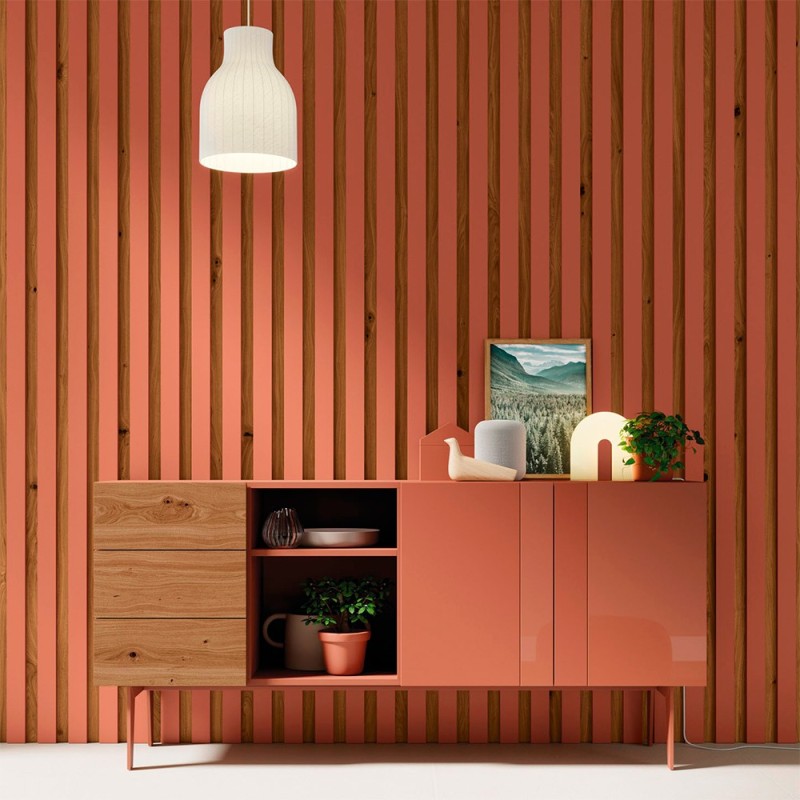 Aparador 3 cajones y 2 puertas Lines cristal Compact 7