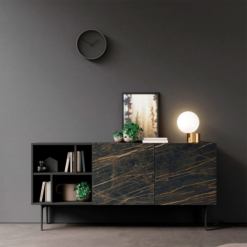 APARADOR 4 HUECOS Y 2 PUERTAS FRENTES CERAMICO COMPACT 11