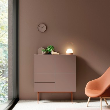 APARADOR ALTO 3 PUERTAS Y 2 CAJONES FRENTES LACADOS COMPACT 14