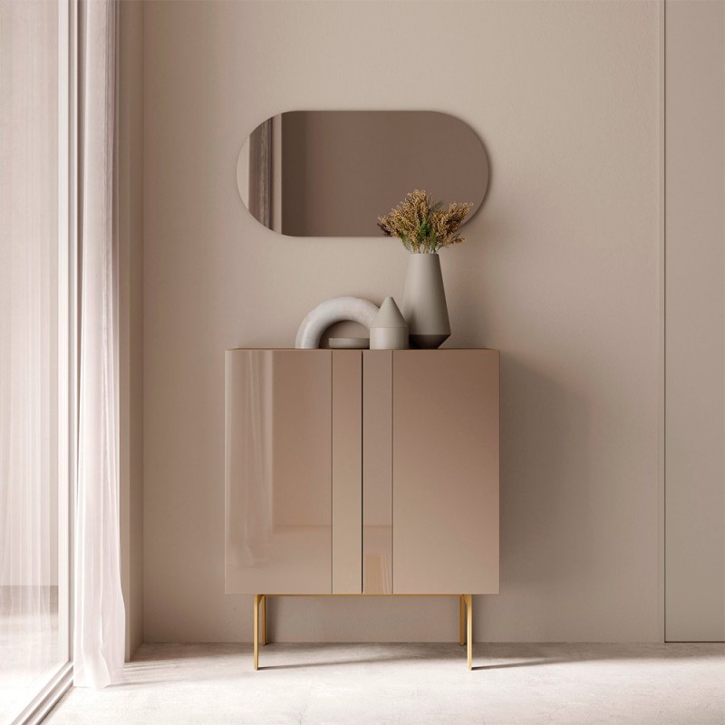 Mueble recibidor 2 puertas cristal Lines COMPACT 7