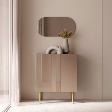 Mueble recibidor 2 puertas cristal Lines COMPACT 7