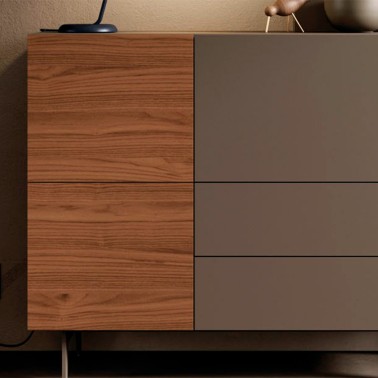 Aparador alto 3 puertas y 2 cajones Compact 20