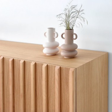 Aparador madera estilo nordico 3 puertas Stoken