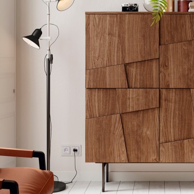 Aparador alto 4 puertas Linen 121 cm