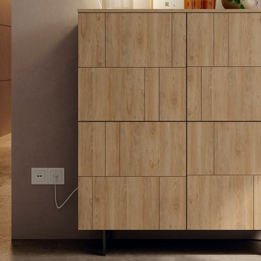 Aparador alto 4 puertas keyboard 121 cm