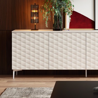 Aparador moderno 4 puertas Cross 241 cm