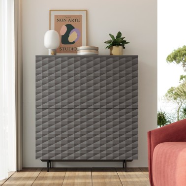 APARADOR ALTO 4 PUERTAS CROSS 121 CM