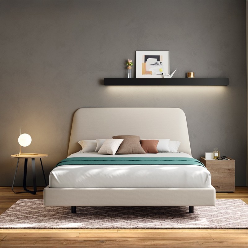 Dormitorio de matrimonio Trapez tapizado Sim Kalm 19