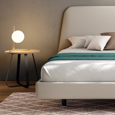 Dormitorio de matrimonio Trapez tapizado Sim Kalm 19