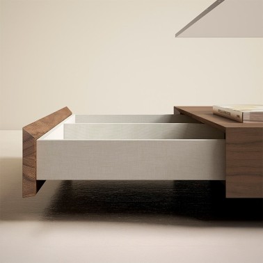 Mesa de centro cuadrada de cristal Hipster