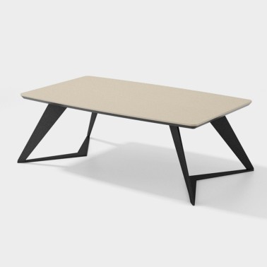 Mesa de centro madera y patas metal Zirca