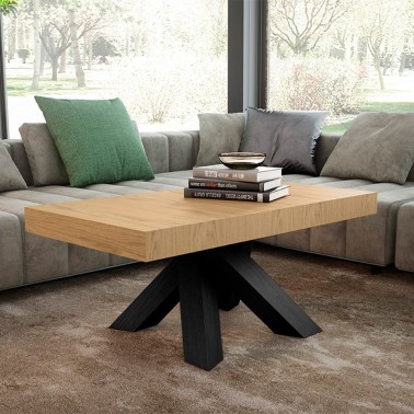 MESA DE CENTRO ELEVABLE MADERA CROSS
