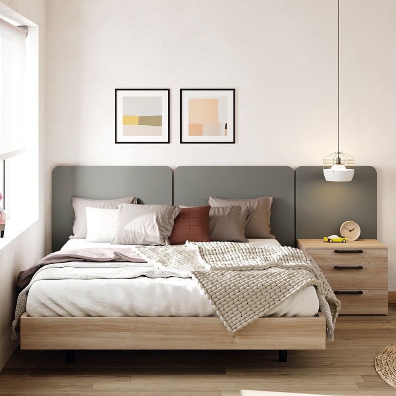 Cabecero modular con 3 paneles Ona