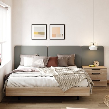 Cabecero modular con 3 paneles Ona