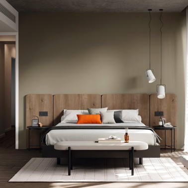 Cabecero modular con 4 paneles melamina Ona