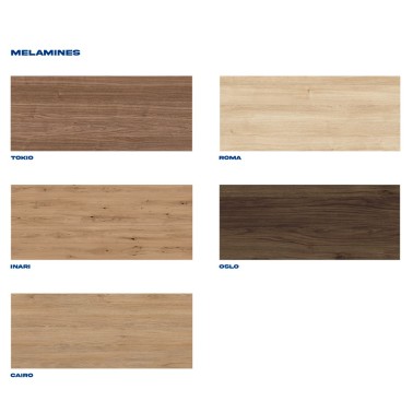 Cabecero corrido modular con estantes Doan