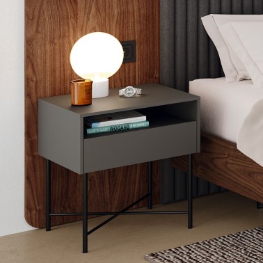 Mesita de noche con 1 cajone Etymon