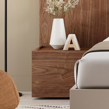 Mesita de noche 2 cajones Pool