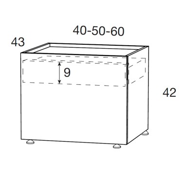 Mesita de noche 2 cajones Pool