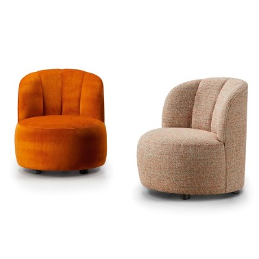 Sillon moderno de forma circular Andy de Manuel Larraga