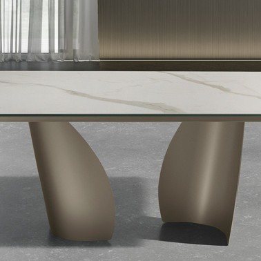 Mesa de comedor extensible cerámico Melody