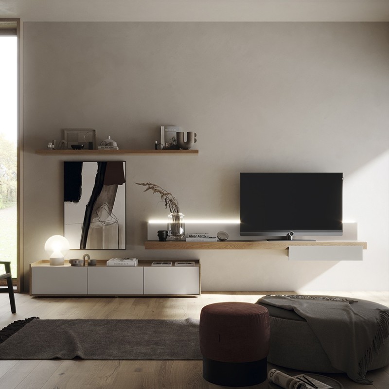 Composición modular moderna de salón REPLAY 14B