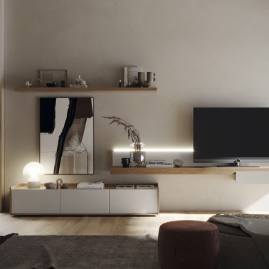 Composición modular moderna de salón REPLAY 14B