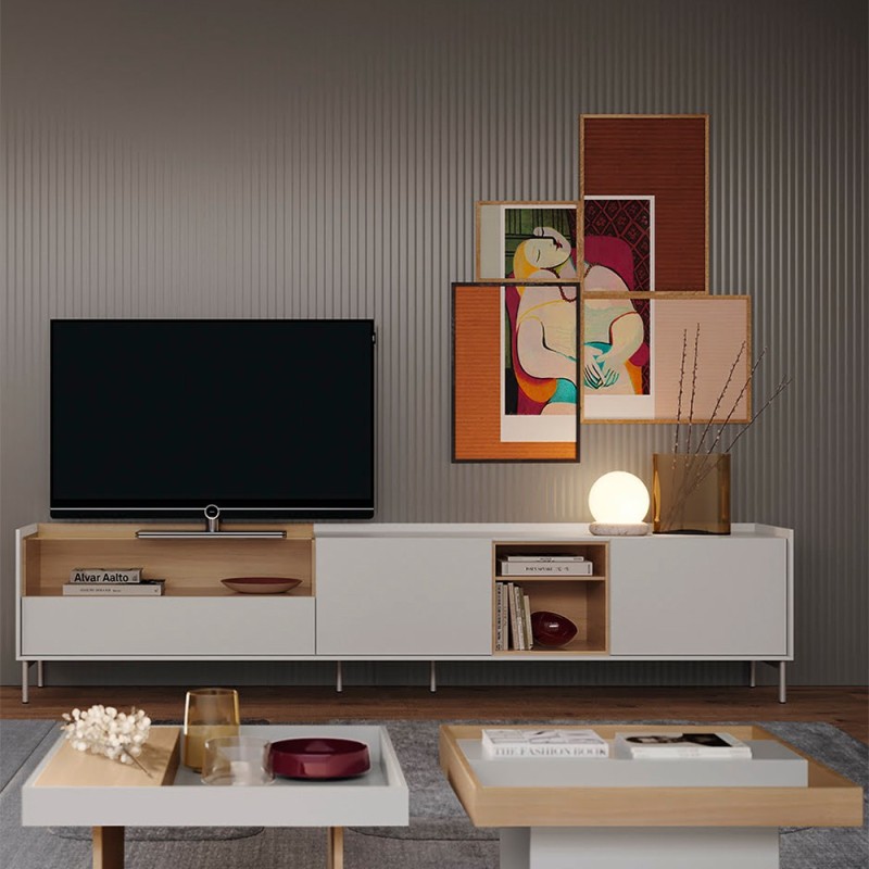 Muebles de tv moderno Chelsea 243 cm