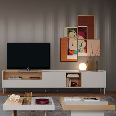 Muebles de tv moderno Chelsea 243 cm