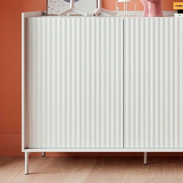 Aparador 3 puertas frente alistonado Soho 183 cm cm RP111