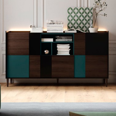 Aparador con estante central Queens  183 cm cm RP114