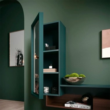 Recibidor modular con armario con frente en espejo Repaly 301