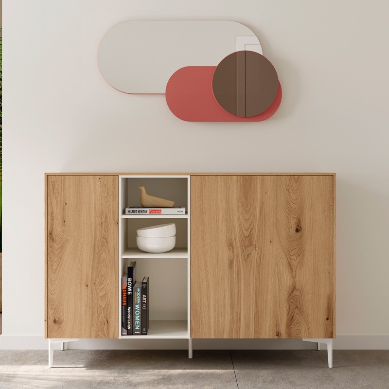 Aparador 2 puertas y 3 huecos Med 50