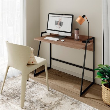 Escritorio de diseño moderno Nerd ancho 100 cm