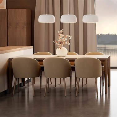 Mesa de comedor extensible de porcelanicoa Amber de Rodri Diseño